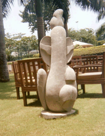 Government building stone installation displaying heritage-inspired design elements