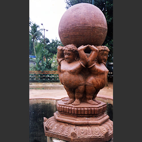 Corporate stone installation showcasing Suman Handicrafts' work for luxury hotels and government institutions