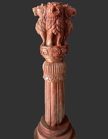Carved wooden frame with ornate border designs and traditional Odisha craftsmanship