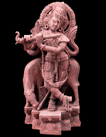 Handcrafted Hanuman idol in premium sandstone with intricate details, symbolizing courage and loyalty in traditional Indian artistry