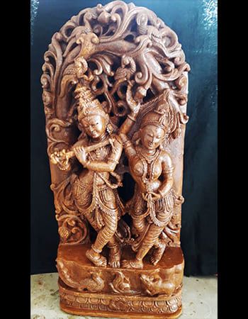 Divine Hanuman idol in handcrafted sandstone with spiritual symbolism, embodying power and protection for sacred spaces